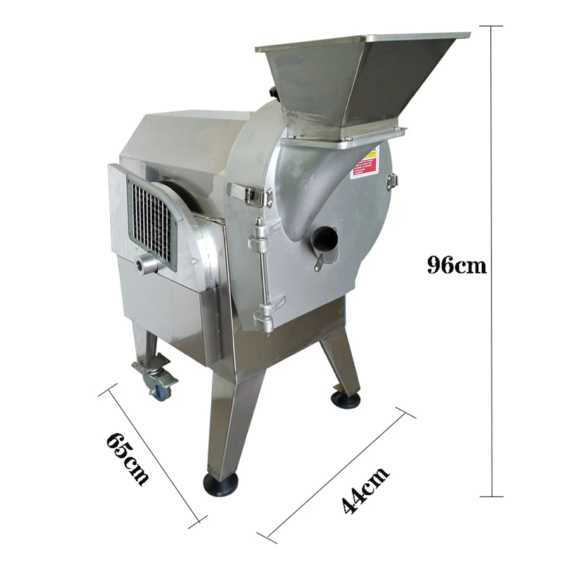 Commercial 3-in-1 Multi-Functional Vegetable Slicer Cutter Slice Julienne Shredding Dice One Machine