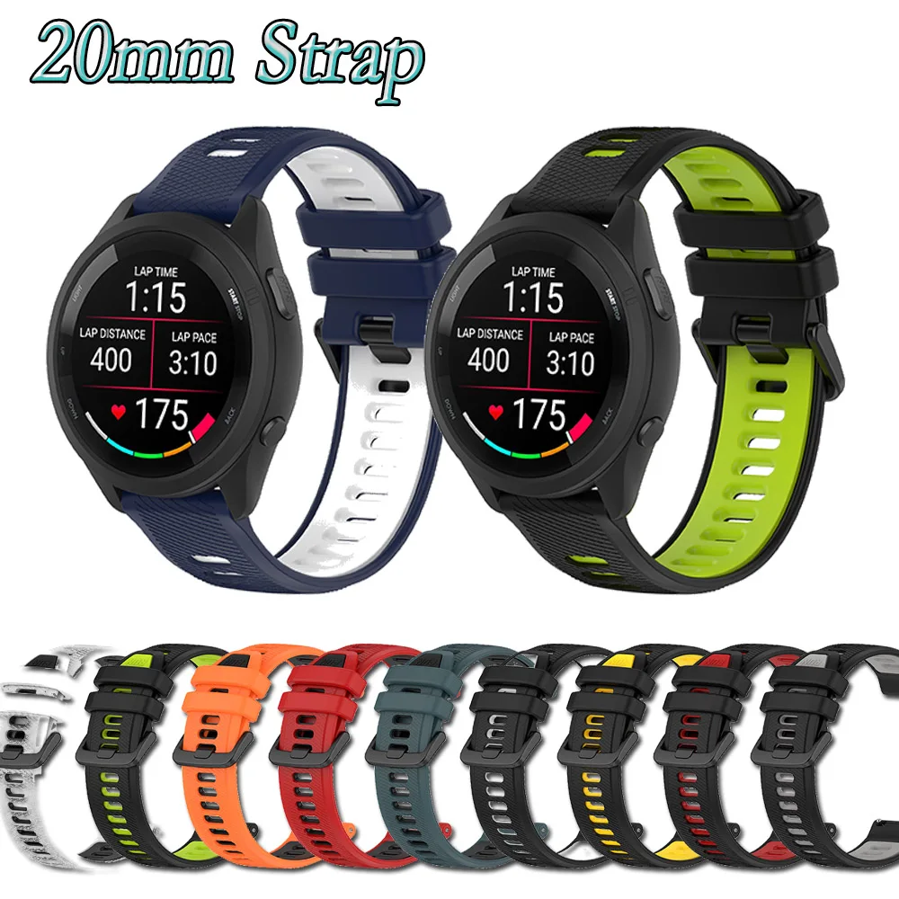 

Ремешок силиконовый для Huami Amazfit Bip Lite / Huami Amazfit GTS 2 / Mibro Color/Realme, браслет для часов, 20 мм