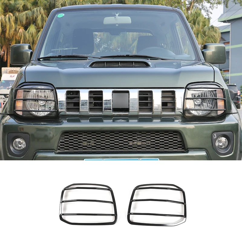 JeCar 철 자동차 램프 후드 자동 헤드 라이트 커버 헤드 램프 그릴 라이트 스티커 스즈키 지미 2007-2017 외부 액세서리..