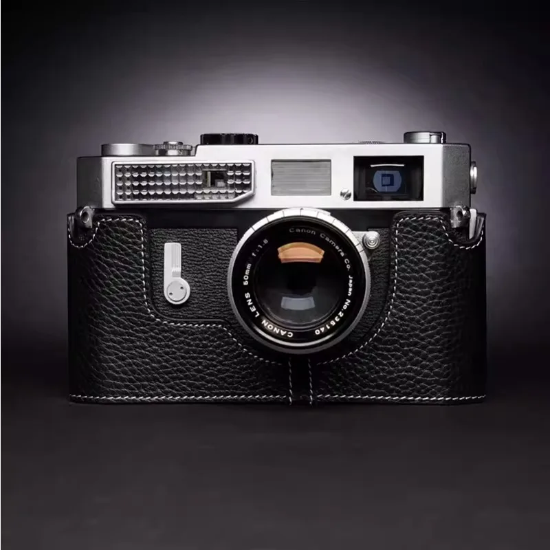 

Боди ручной работы из натуральной кожи для фотоаппарата, полусумка для фотоаппарата, боди для камеры Canon модели 7/7/P/VL/VL2/ViL
