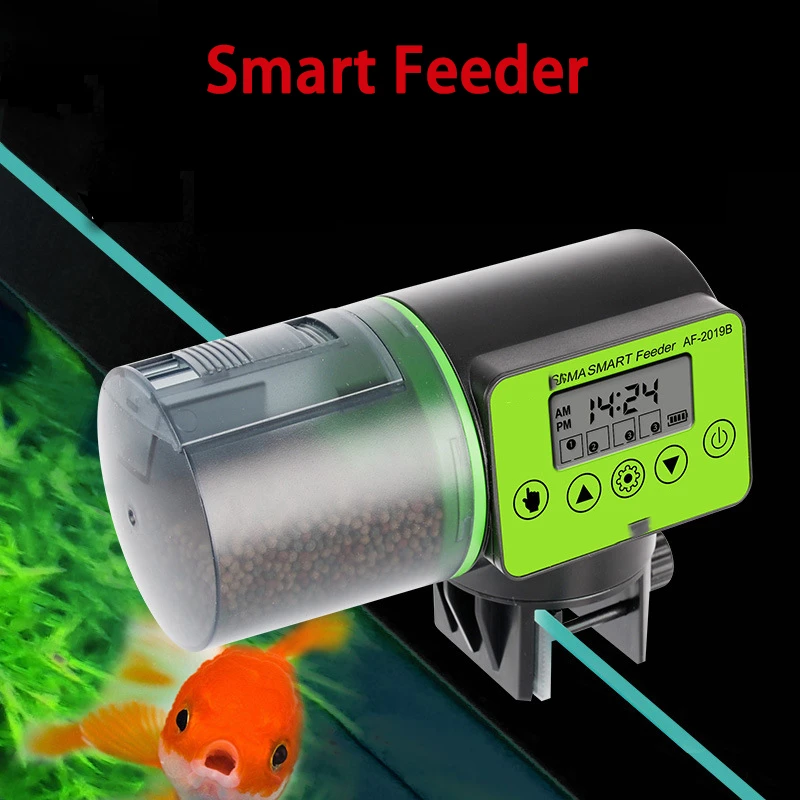 200ml Smart Automatic Fish Feeder Aquarium Timer Feeder Digital Fish