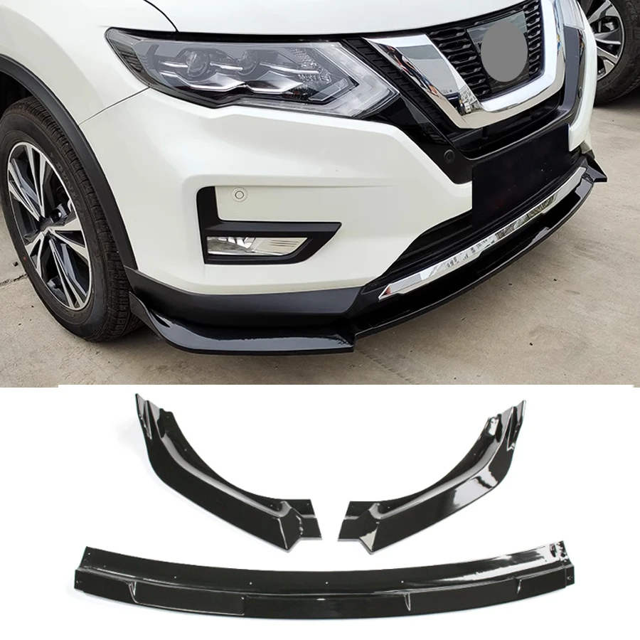 

Разветвитель губ переднего бампера автомобиля для Nissan X Trail X-Trail 2017 2018 2019 2020 комплект боковых передних прокладок защита кузова