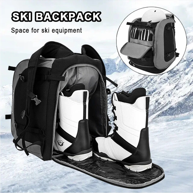 Bolsa de gran capacidad para botas de esquí, mochila de viaje para casco de  esquí, gafas de Snowboard, 65L - AliExpress