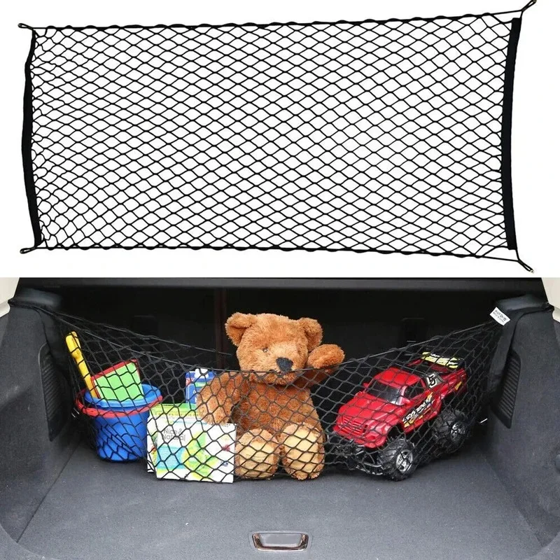 Universal Large Elastic Mesh Cargo Net for Vehicle Storage and Organization