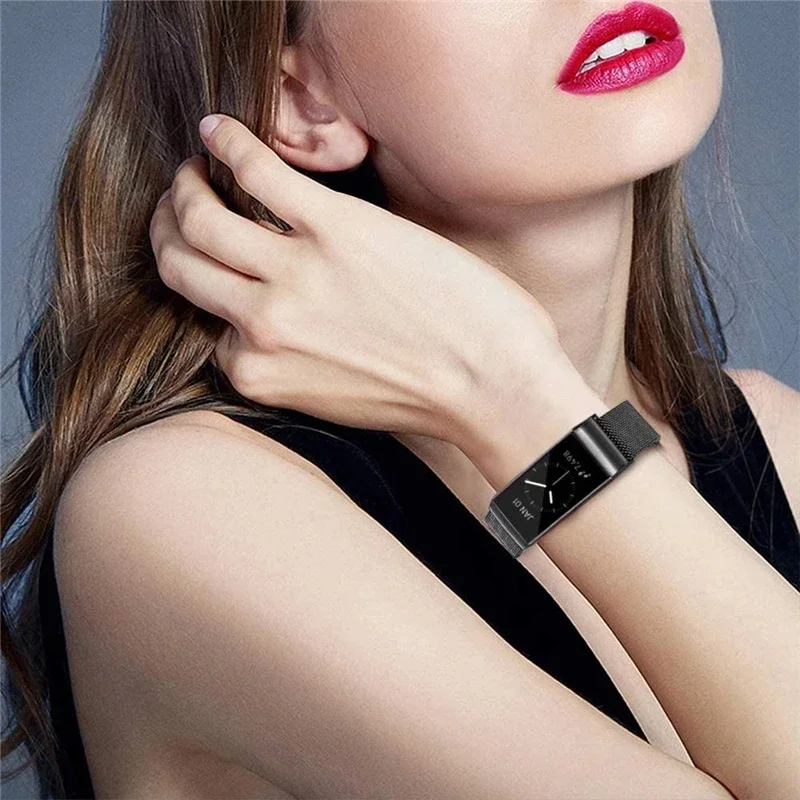 Stainless Steel Magnetic Loop Mesh Bracelet Wrist Strap