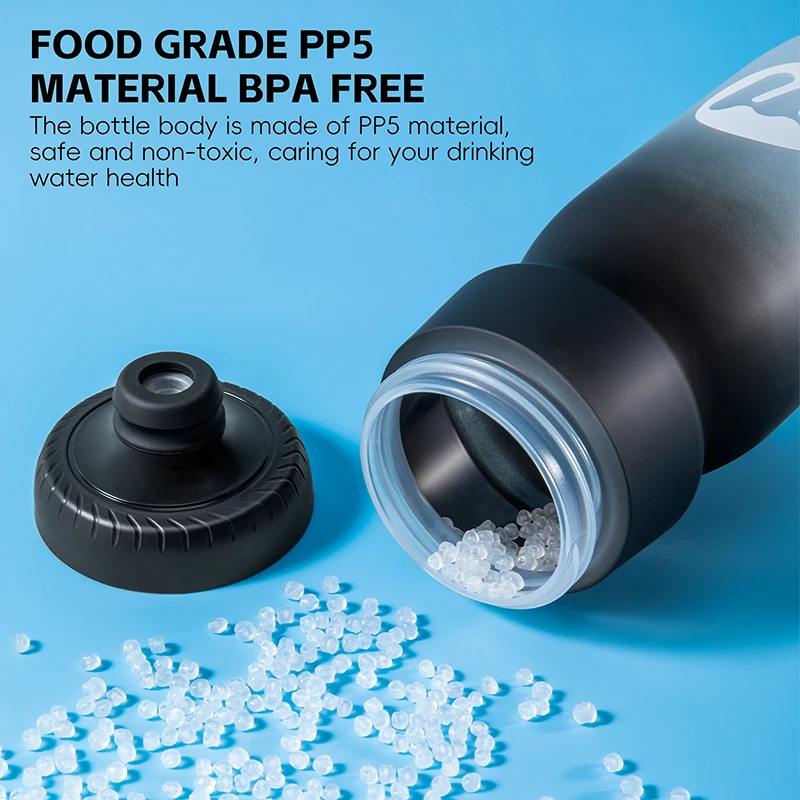 WEST BIKING Outdoor Cycling Bottle 550ml/650ml Colorful Gradient Bike Bottle Lightweight Water Kettle MTB Road Bike Accessories