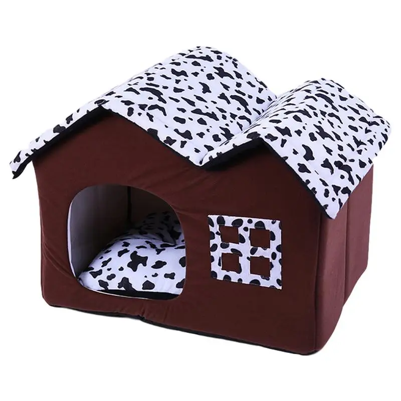 dog-tent-bed-comfortable-cat-bed-cave-with-double-roof-and-removable-cushioned-pillow-no-deformation-pet-bed-with-non-slip