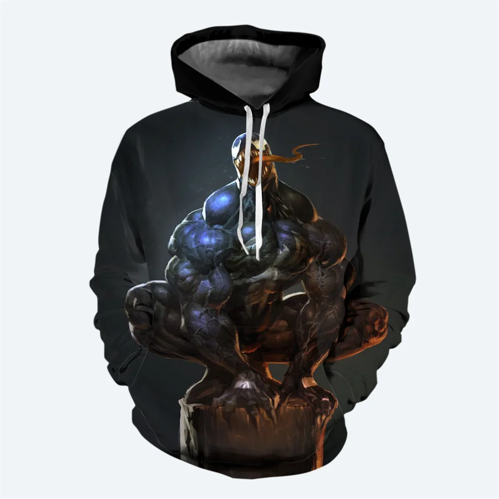 thumbnail image 1 of Sudadera con capucha para hombre con estampado 3D de la nueva película Marvel de otoño e invierno, sudadera con estampado de Venom, sudadera de moda urbana de hip-hop, sudadera informal para hombre, 1 of 4