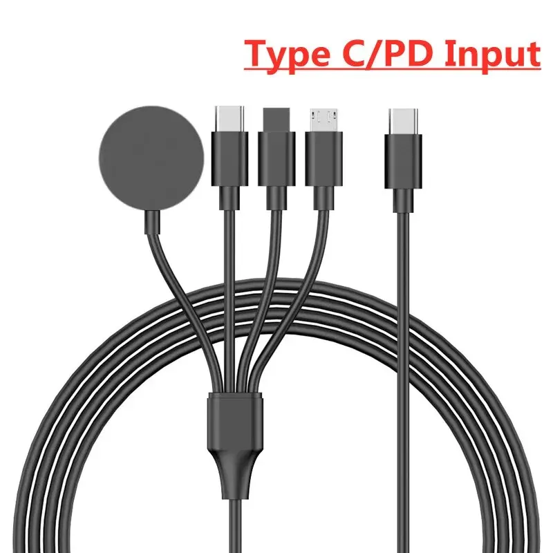 Watch Charger 4 In 1 USB Type C PD for IPhone Android Fast Watch Magnetic Wireless for Apple Watch IWatch 1-9 Ultra SE