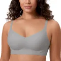 Women's Seamless Wireless Bra Plus Size Invisible Bralette Support  Comfortable Padded Smoothing Bras B C D DD E F - AliExpress