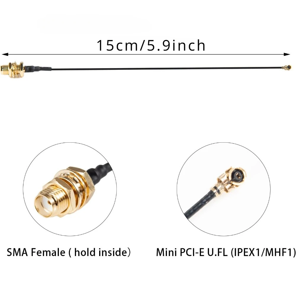 433MHz Omnidirectional Antenna 5dBi SMA Male + 15cm I-P-E-X1 Adapter Cable RP SMA to IPEX1 for Wireless Data Transmission Module hf antenna antenna pigtail cable