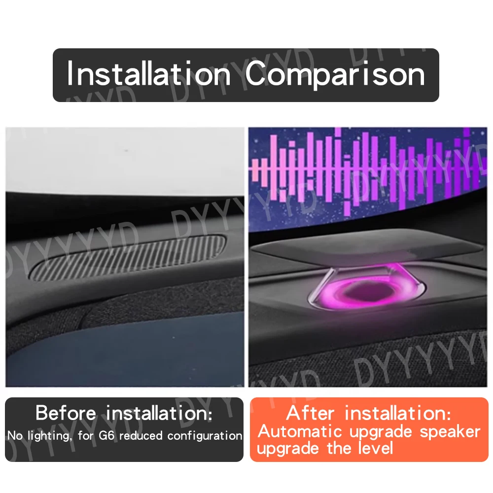 Xpeng P5/P7/G6 시리즈용 리프팅 트위터 스피커 지능형 조명 특수 비파괴 교체 자동차 스피커 오디오 업그레이드
