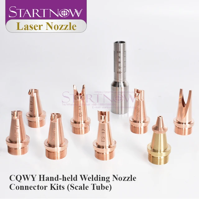 Startnow Hand-held Welding Nozzle Scale Tube For WSX CQWY HW QILIN Fiber Laser Mental Cutting Head Nozzle Connector Kits 5