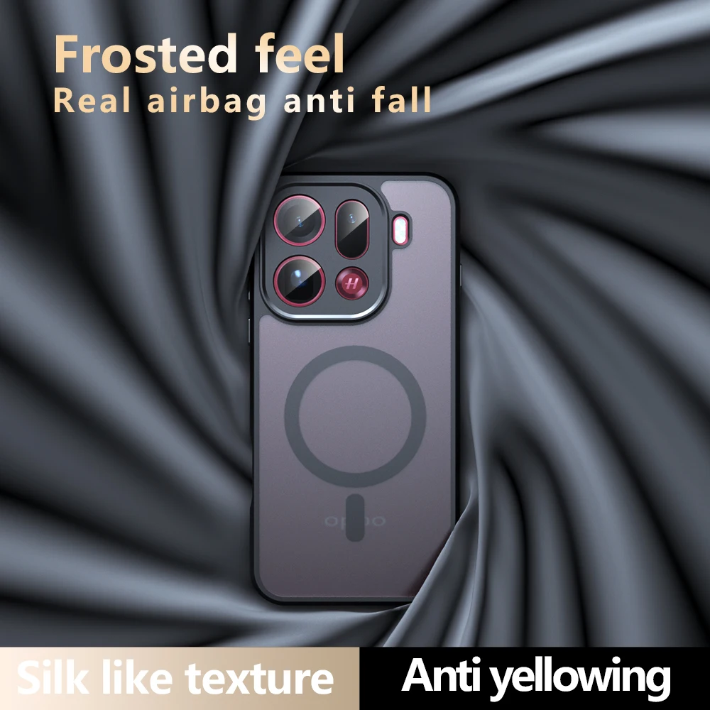 Magnetic Wireless Charging Case - Shockproof Matte Back Cover