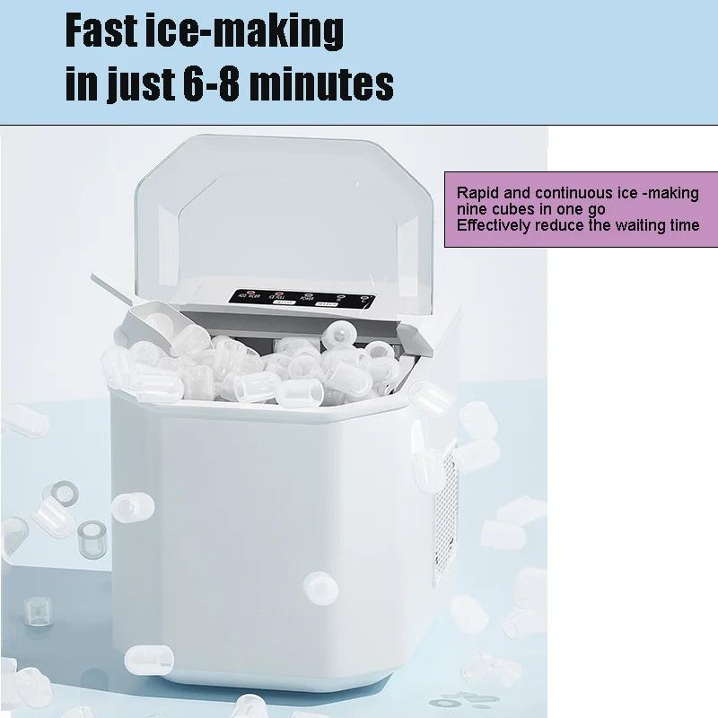 Automatic Home Ice Maker Bullet-Shaped Small Big Size Fast Prolific Infrared Sensor Self Cleaning Ice-Making Machine
