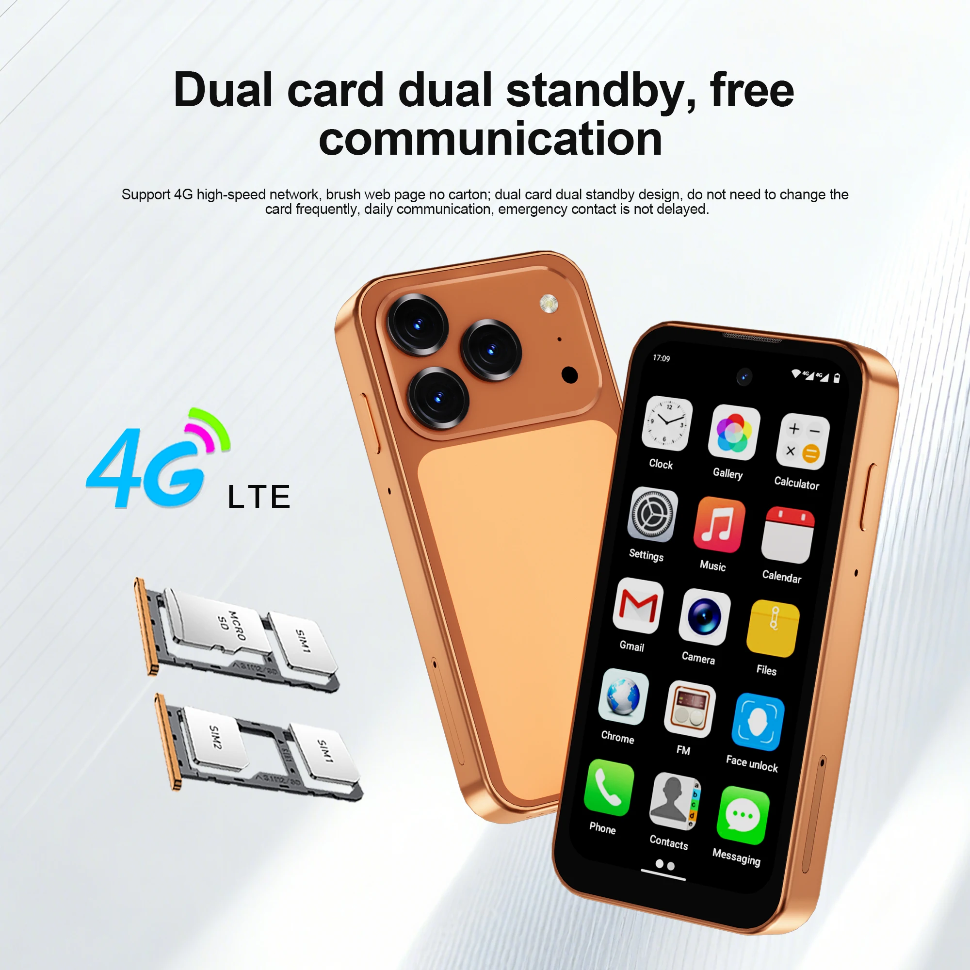 SERVO 19 Air 4G LTE Mini Smartphone Android 12.0 System 6GB+128GB Play Store Face Unlock GPS Dual SIM 3.88" Small Smart Phones
