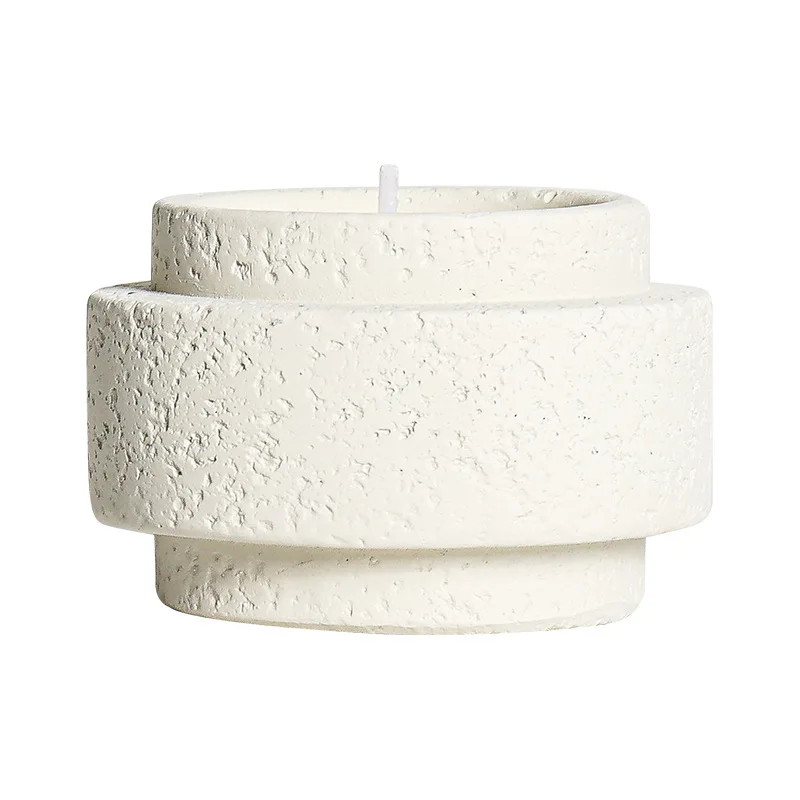 Nordic Creative Simple Household Cement Aromatherapy Candle Cup Empty Cup High-grade Indoor Candle Holder Candle Container - Image 5