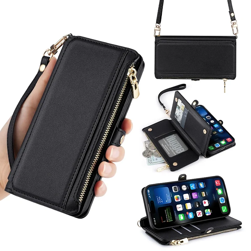 Flip Cover Zipper Wallet Phone Case