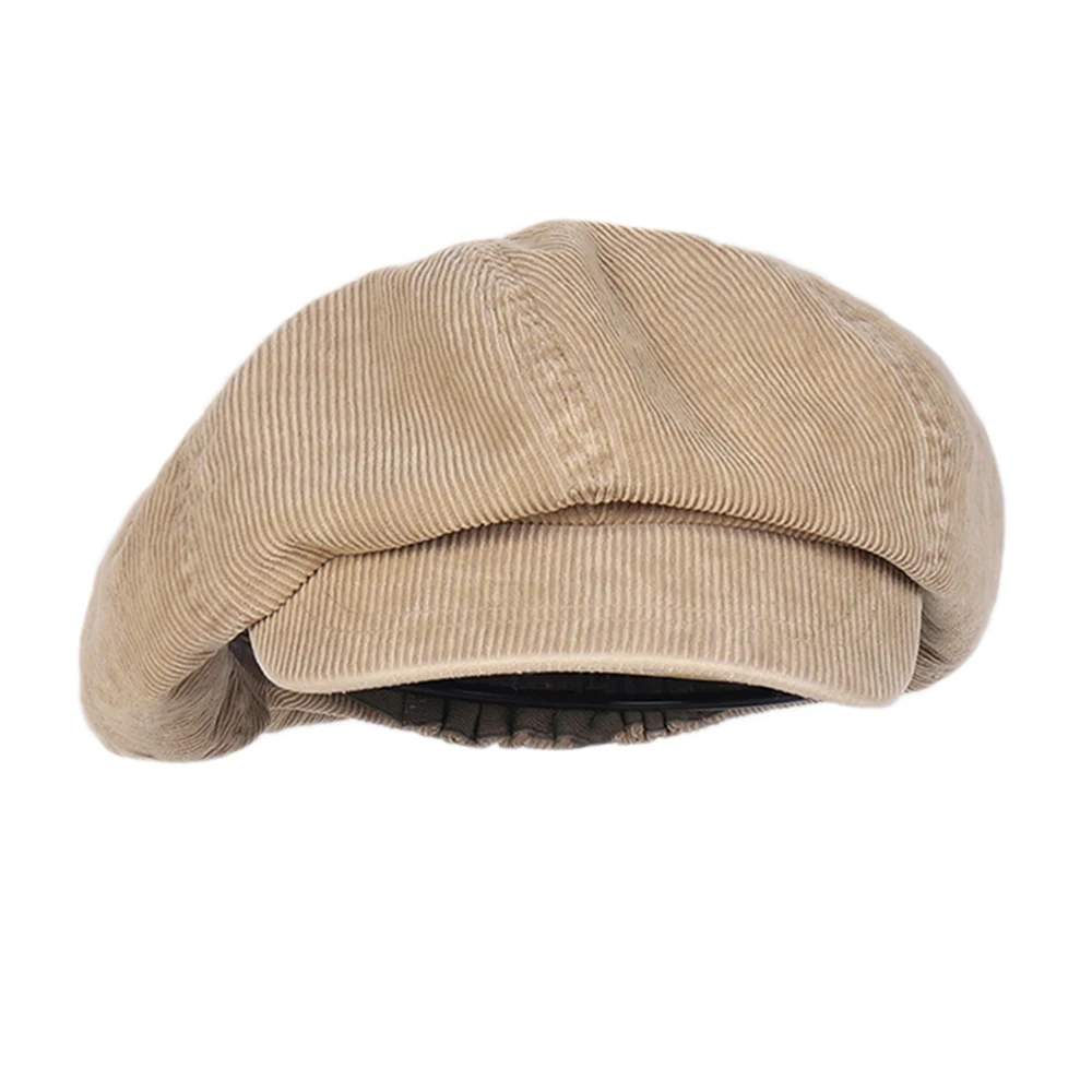 Women Oversized Slouchy Corduroy Newsboy Hats Vintage Paperboy Painter Beret Cap