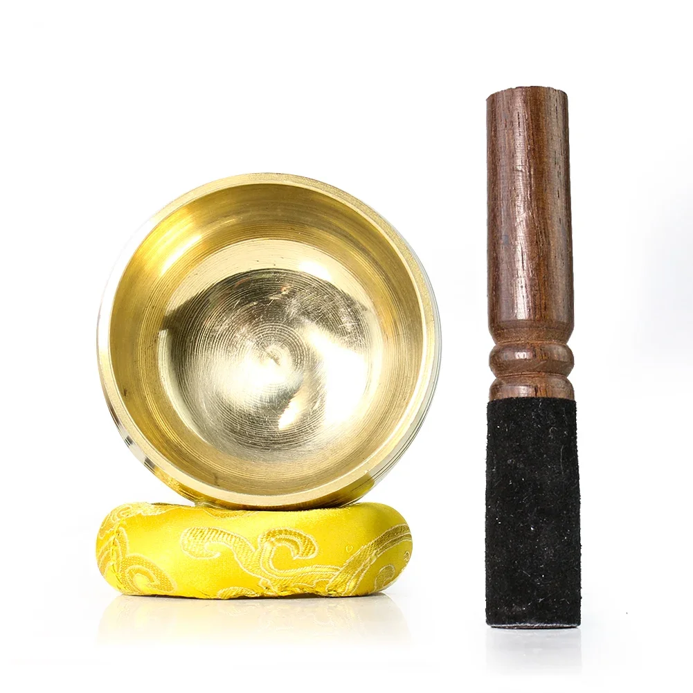 Meditation Bowl Buddha Sound Singing Bowl Nepal Handmade Tibetan Dharma Yoga Touching Percussion Instrument Copper Prayer Prop 5