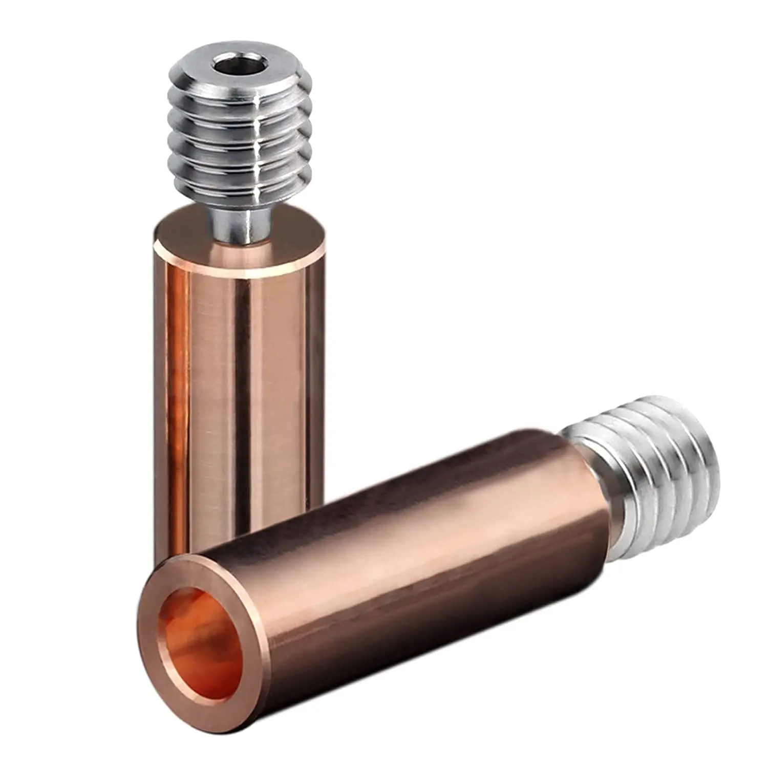 

2PCS All Metal Bimetal Heatbreak Copper Titanium TC4 Throat High Temperature for Creality 3D Printer CR10 V3 S4 Ender 3 Hotend