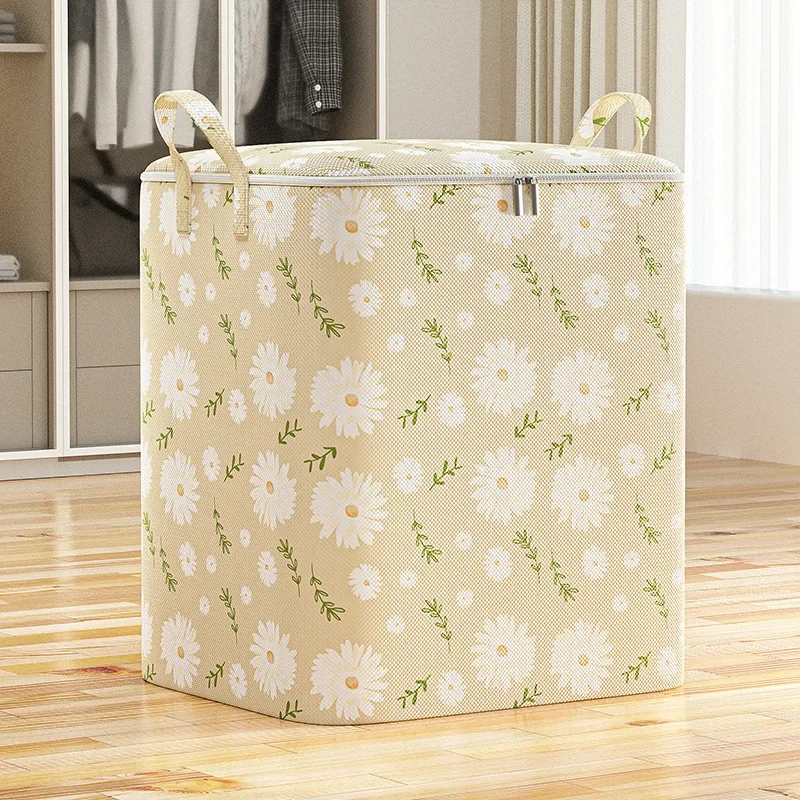 Foldable  Clothes Storage Bag Wardrobe Quilt Clothes Organizer  Non-woven Large Capacity Wardrobe Clothing Organizer Pouch 3