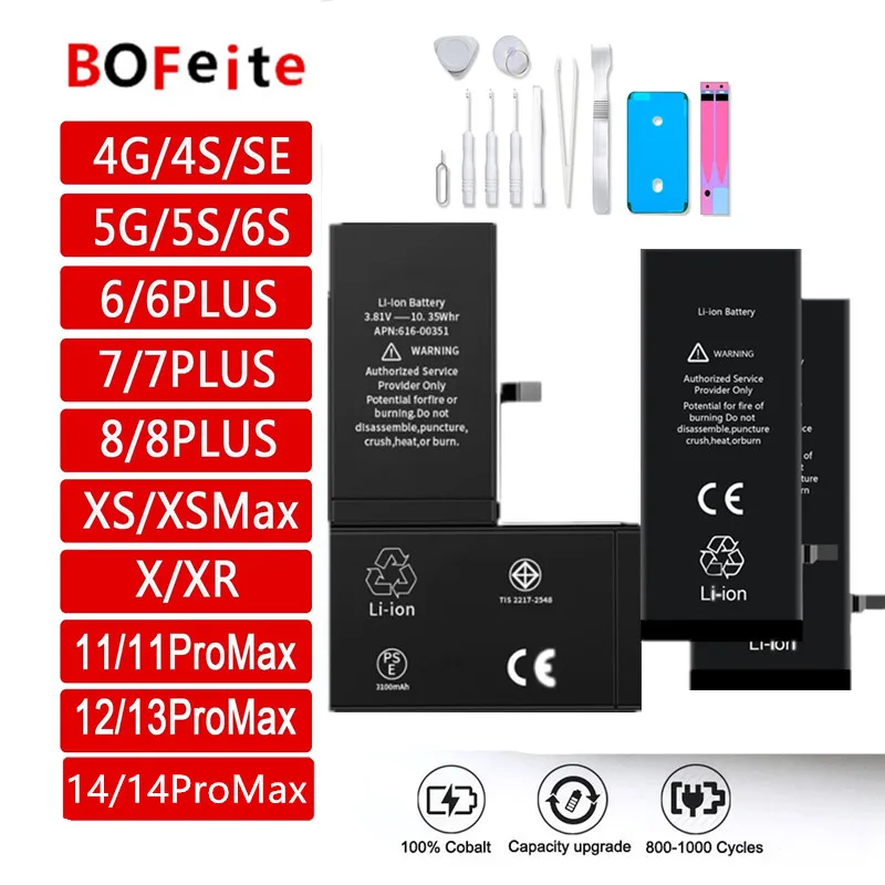 Lot De 989 Batteries Internes Pour IPhone - Compatibles Apple - Neuf