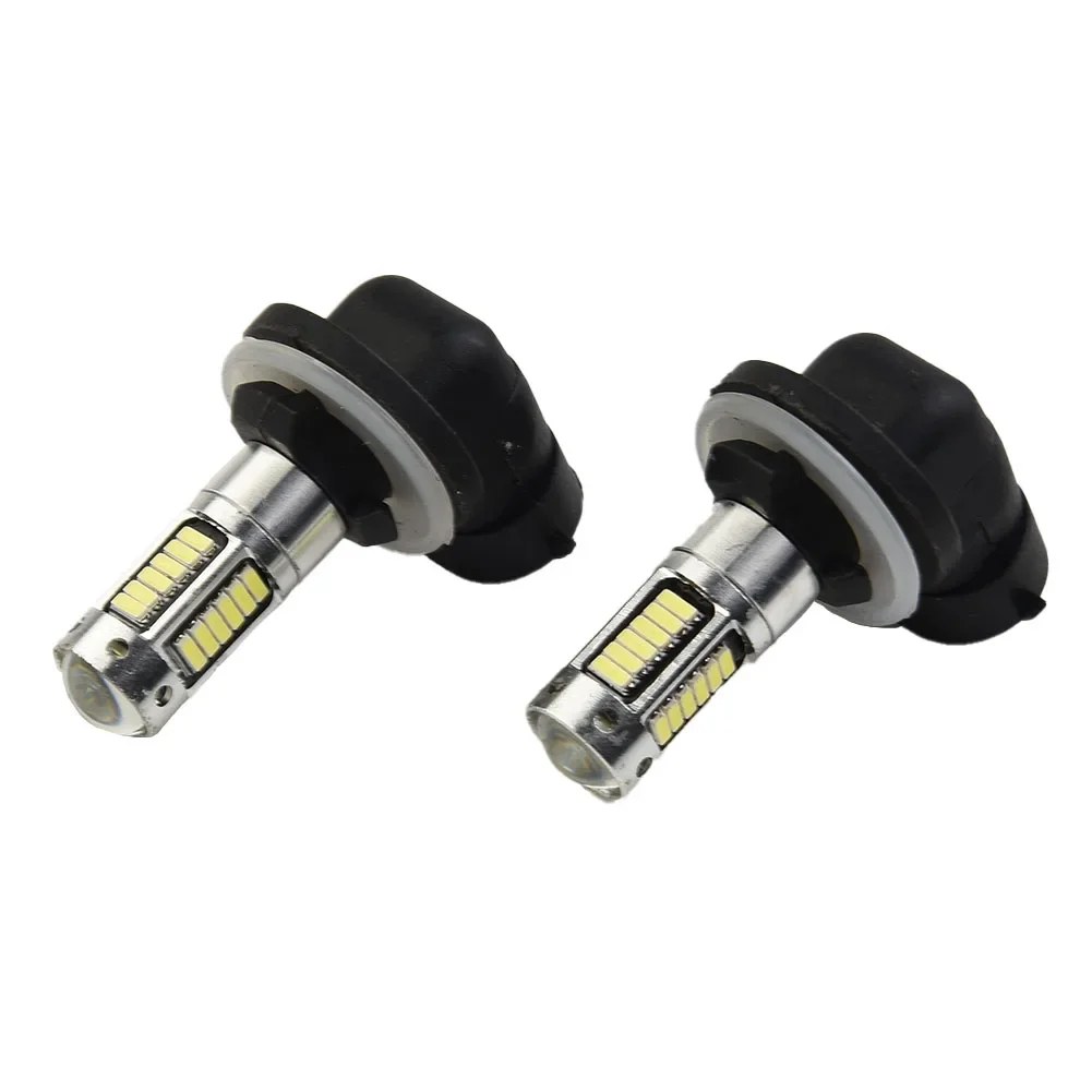 881 LED 전구 안개등, 유용한 부품, 백색 주간 주행등, DC 12V, H27, 6000k, 1800LM, 2 개, 30W 4014, 30SMD