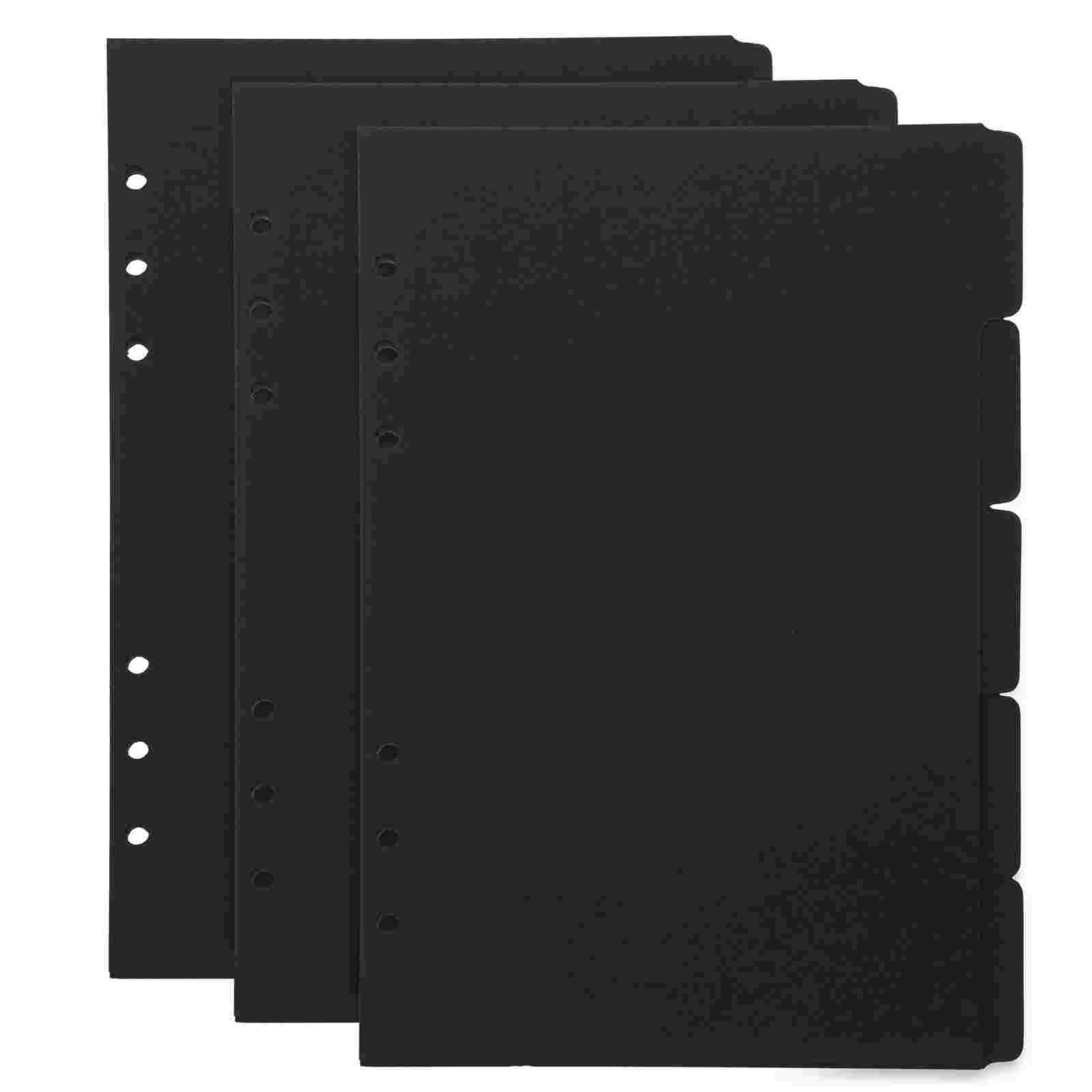 

A5 Paper Index Divider Holes Binder Planner Notebook Paper Divider Separator Board Page Classification Label