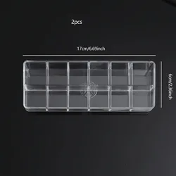 Transparent Lipstick Organizer and Storage Display Box - 12 (Clear)