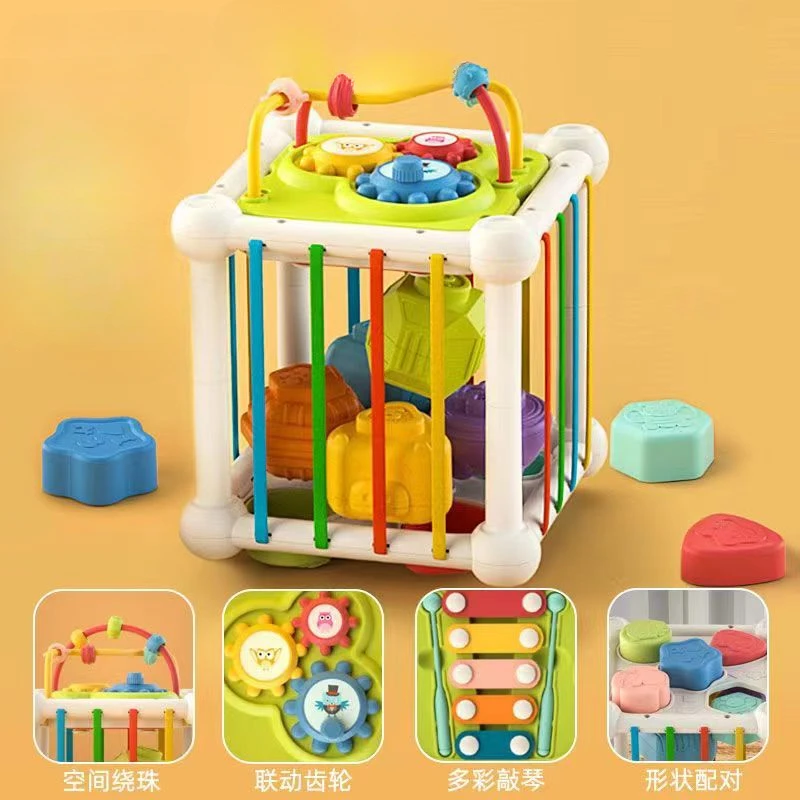 

Colorful Shape Blocks Sorting Game Baby Montessori Learning Educational Toys for Children Bebe Birth Inny Baby Et éducation Gift