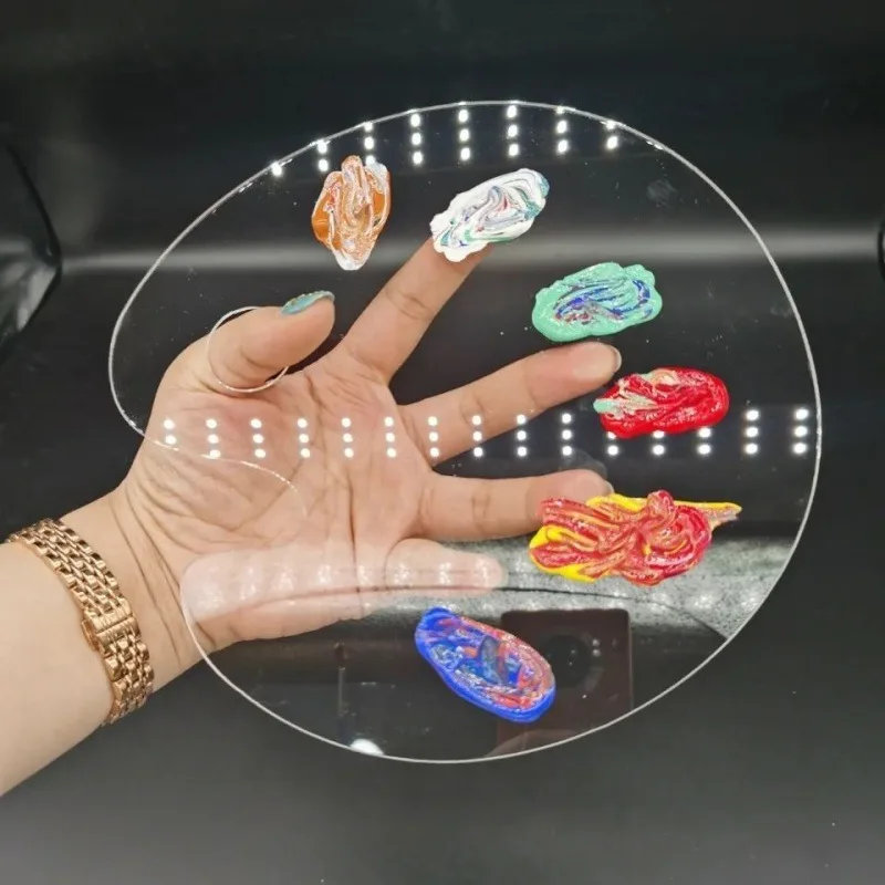 

Paint Tray Acrylic Transparent Color Palette Artist Oil Painting Tools Foundation Make-Up Color Palette Make Up Board