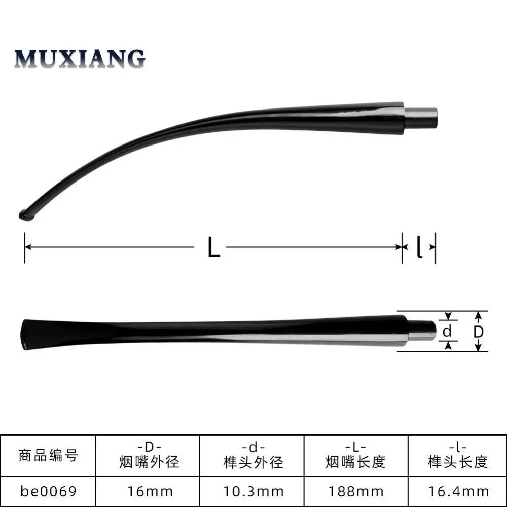 Tobacco Pipe 1pc Acrylic Tobacco Mouthpiece Briar Pipe Smoke Pipe Handwork Acrylic Stem Long Mouthpiece
