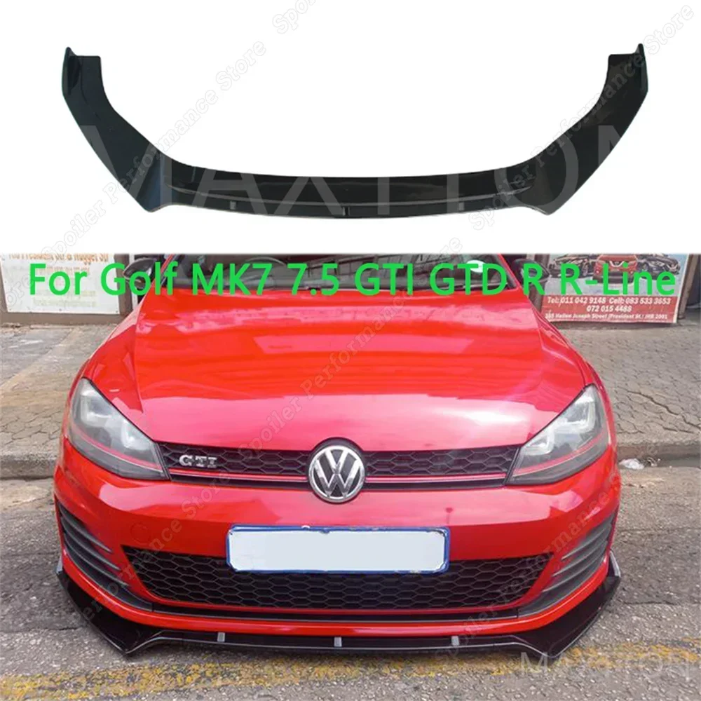 Voiture Becquets Avant Pare-Chocs LèVre Pour VW Golf 7 MK7 7.5 R GTI GTD  2014 2015 2016 2017 2018 2019