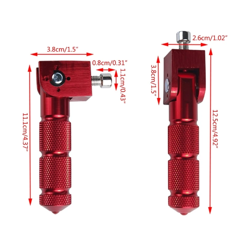 8mm Universal Pedals Folded Footrest Footpeg Compatible Motorcycles Bicycles Electric Vehicles Mopeds Karts Scooters motorcycle accessories motorcycle footrests motorcycle foot pedals