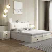 Ensemble de chambre à coucher moderne avec tiroirs blancs, literie pour filles, ensemble de chambre à coucher de luxe, meubles de maison 3
