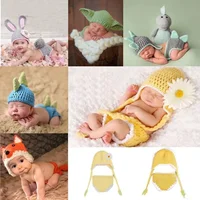 Newborn Baby Rabbit Suit Newborn Baby Girls Boys Crochet Knit Costume Photography Prop Outfits Baby Clothes infant Clothing 1