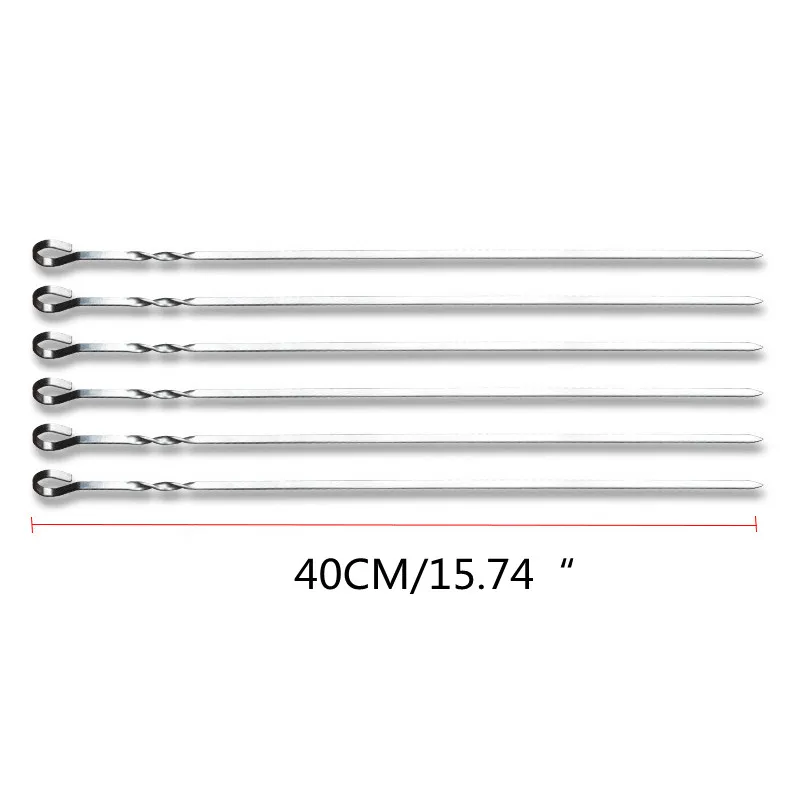 Pinchos De Acero Inoxidable Para Barbacoa, 10 Uds.... – Grandado