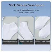 Chaussettes bateau unisexes décontractées de couleur unie, fines, respirantes, confortables, Anti-odeur, absorbant la sueur, coupe basse, pour hommes et femmes 5