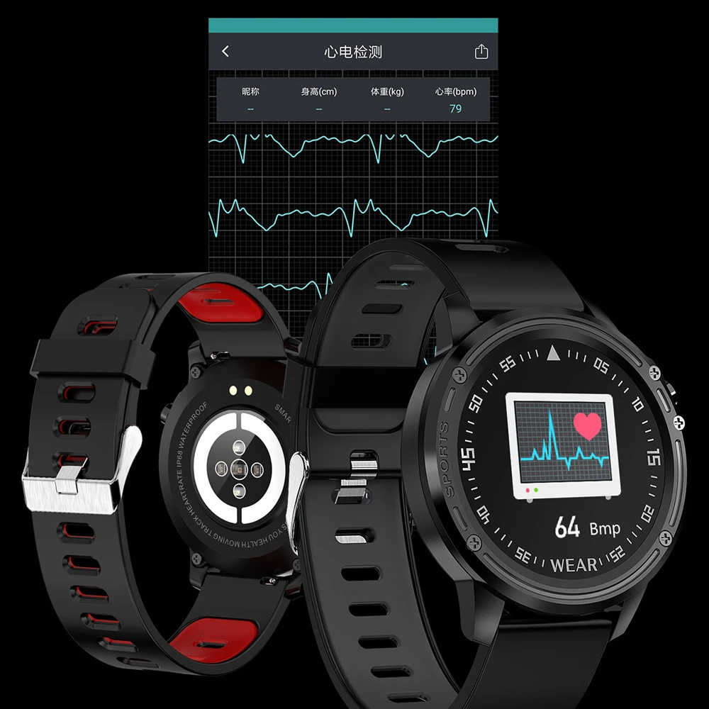Ʈ ġ L8 1.2 ġ TFT  ũ  IP68  ECG PPG   ڵ  Ʈ Ͻ 