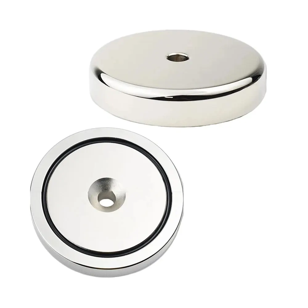 Fishing Magnets N52 Super Strong Neodymium Hook Heavy Duty Rare Earth Magnet with Countersunk Hole Eyebolt Salvage