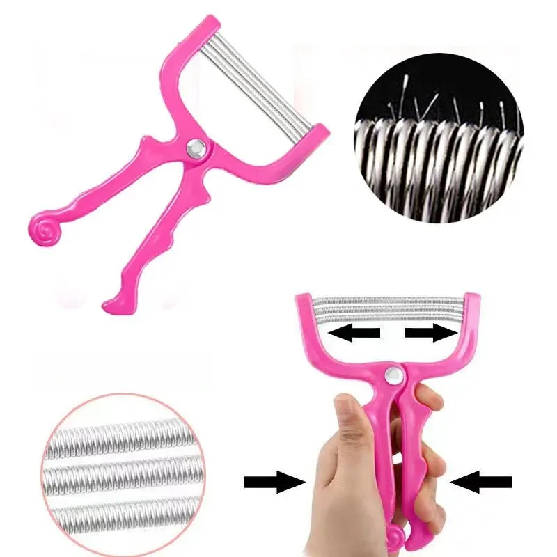 1 PCs Facial Hair Remover Manual Removal Epilator Beauty ShavingThreading Tool For Women 4