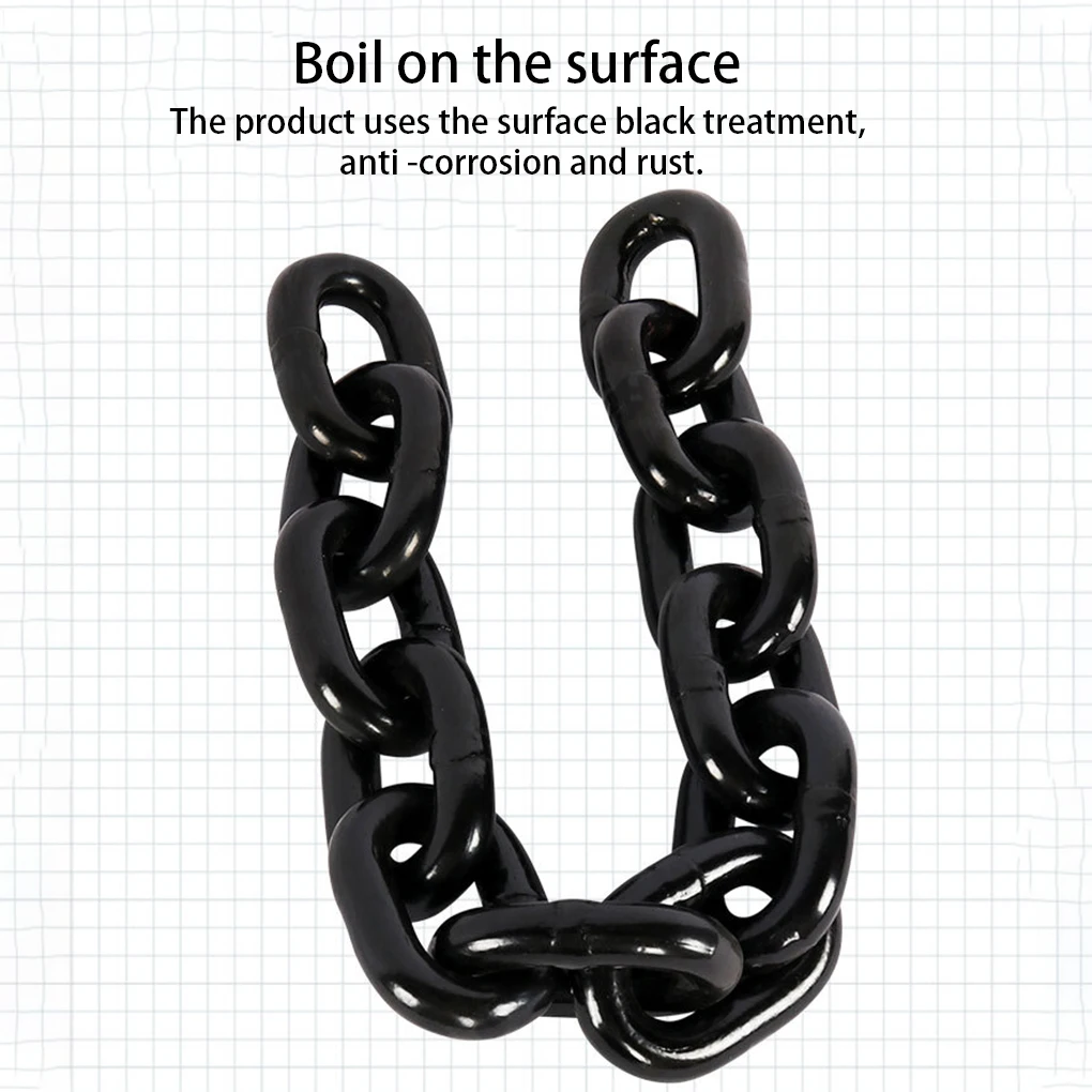 5m 6mm Warning Insulated Chain Protector Portable Road Crowd Barrier Guard Multi-functional Chains for Outdoor