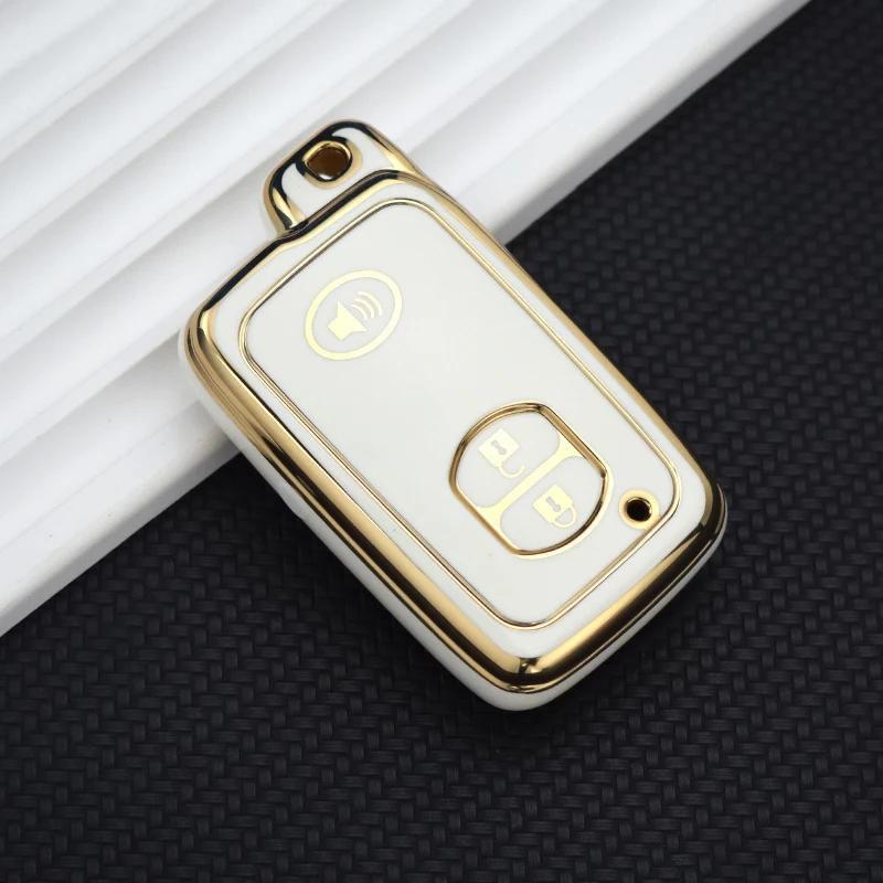 2/3/4 Buttons TPU Car Key Case Cover Keychain Holder For Toyota Camry Prius Land Cruiser Prado 150 Crown For Subaru Foreste XV