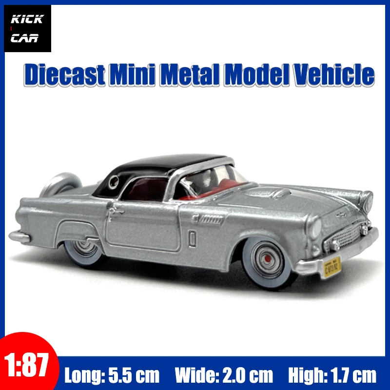 

OXFORD Diecast Model Car 1/87 Thunderbird 1956 Sports Car Gifts for Boys Girls Hobby Collection with Display Box