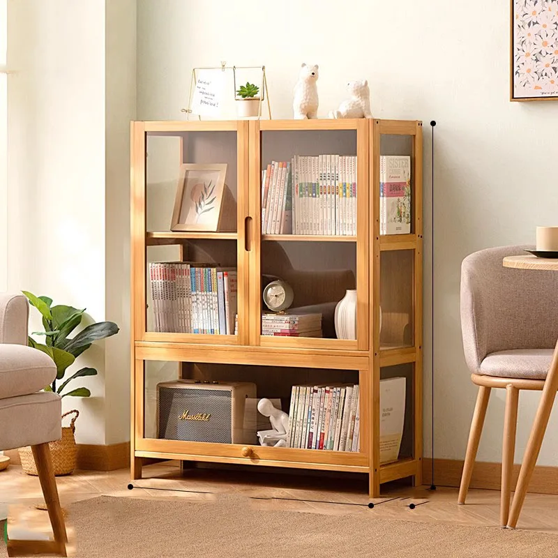 

American Solid Wood Bookshelf Household Living Room Cabinet Modern Bookshelf Organizer Display Estante De Livros Home Furniture