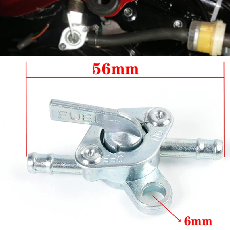 Filtro De Combustible Universal 6mm Con Válvula De Cierre – Para Motos, Cortadoras Y Generadores