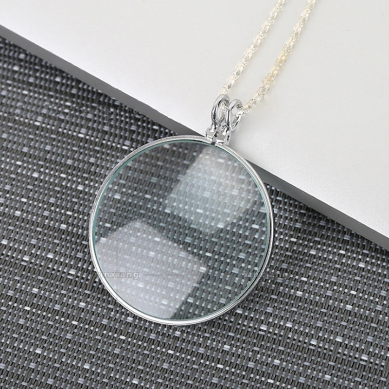 Magnifying Glasses Magnifier Chain Delicate Necklace Clothes Fine Decor  Pendant Elder - AliExpress