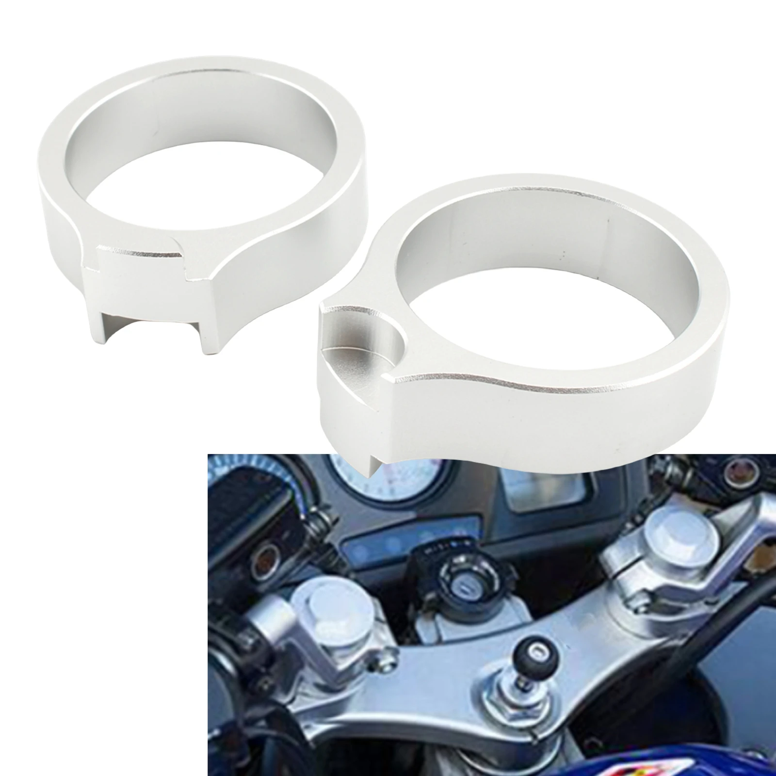 Puños Racing Barracuda Moto Manillar Accesorios Embellecedor Azul | Cuotas sin interés