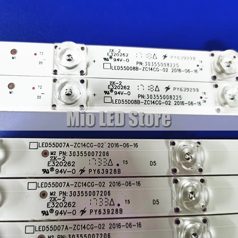 14Pcs/Set LED Backlight Strip MHDV5533-U4 LT-55C550 LED55D08B-ZC14CG-02 LED55D07A-ZC14CG-02 30355007206